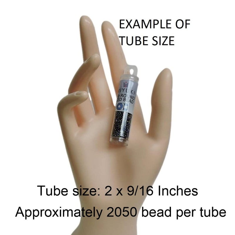 Miyuki Round Seed Bead Size 15/0 8.2g White Pearl - Image 3